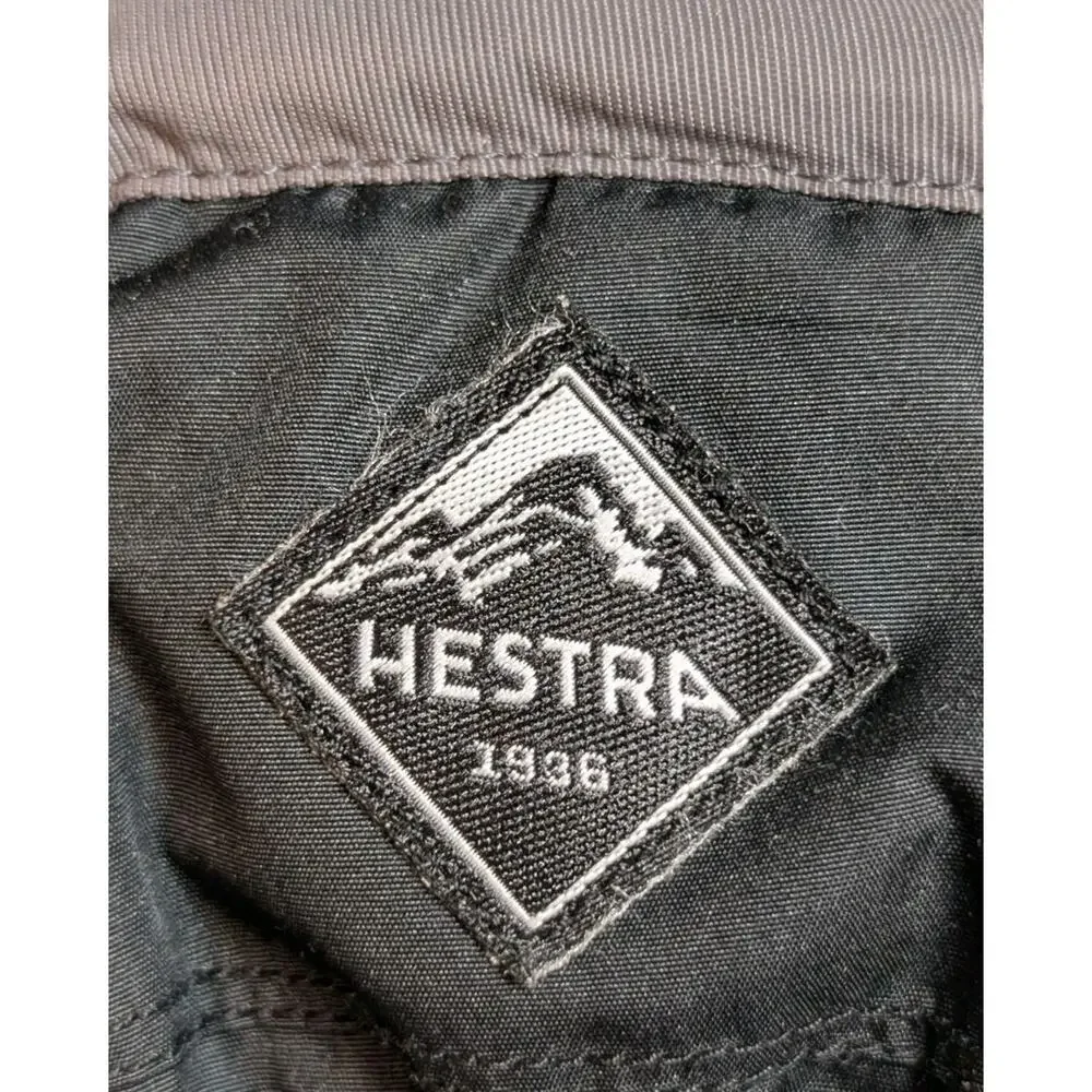 SINGLE LEFT HAND Hestra Unisex 5 Finger Black Leather Youth Junior Size 7